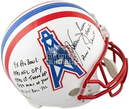 Warren moon autographed football Clearance