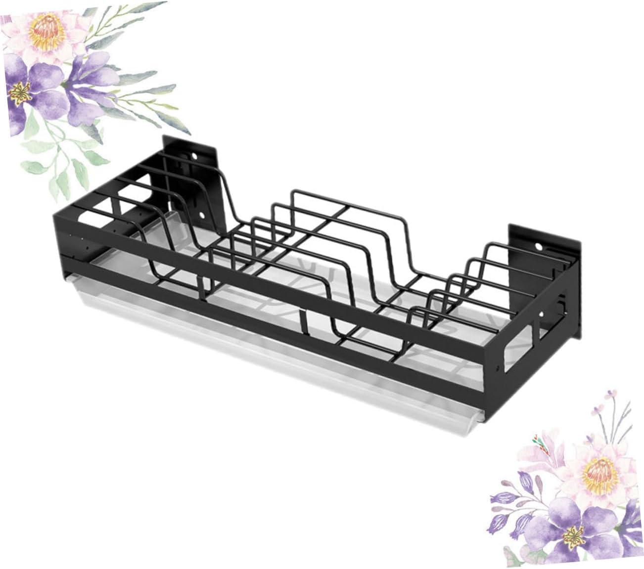 Frcolor 1ピーシー壁掛けキッチン収納ラック 免打孔 打孔両用 デザイン性