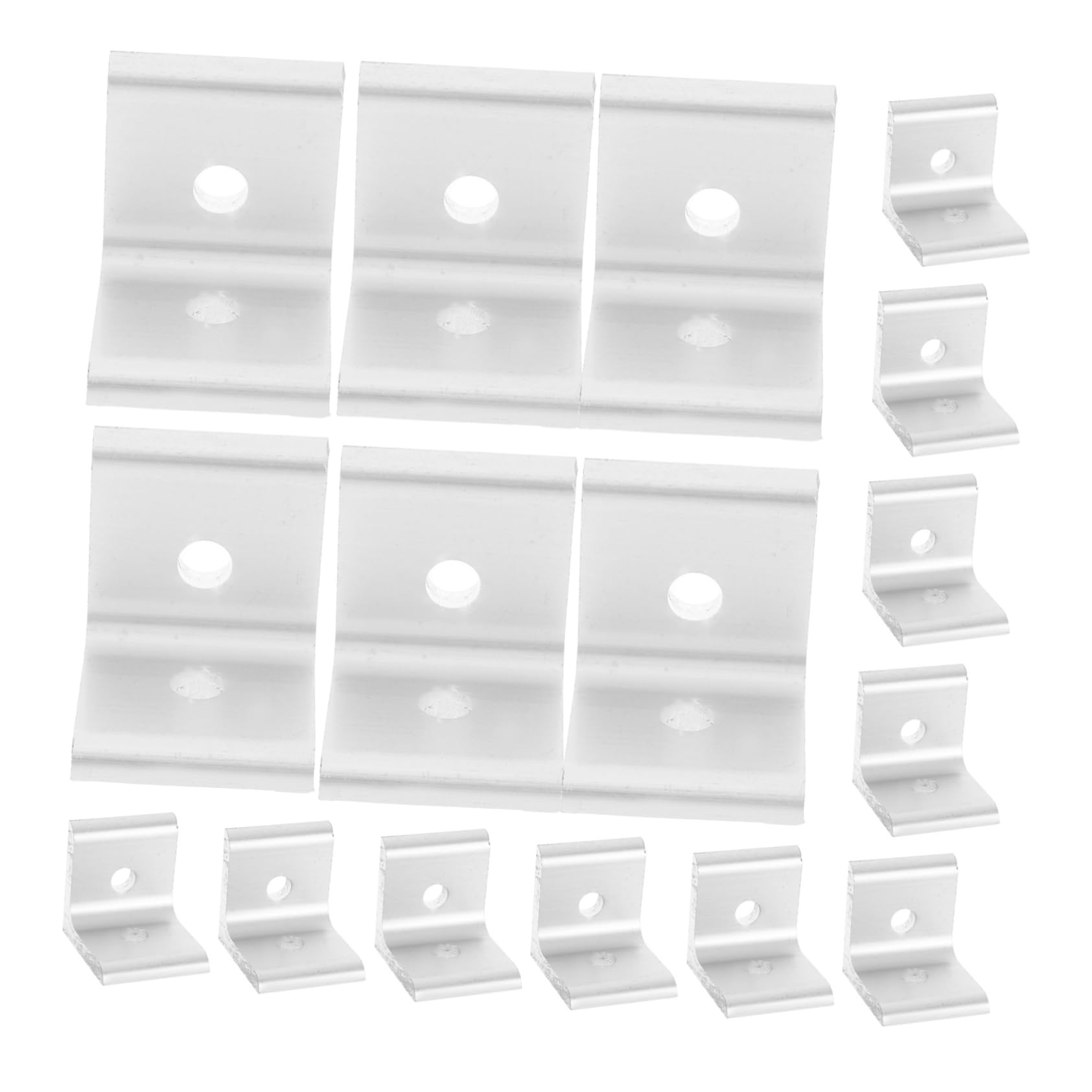L-förmige Innenverbinder 4040 25 Stück aus Aluminium Silber | Zubehör für Aluminium Extrusion, Gelenkhalterung für Industrielle Anwendungen, Leichte Montage
