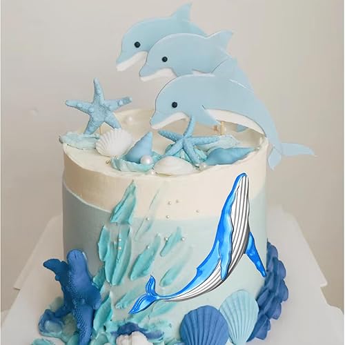 Vista 15 de Molde de silicona para fondant de temática marina, concha, caballito de mar, estrellas de mar, tortuga, molde de silicona para decoración de Estilo H