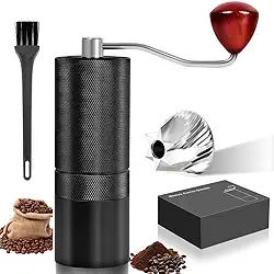 Moedor de Café, Moedor de Café Manual, Rebarba Cônica em Aço Inoxidável Triturador Manual de Café