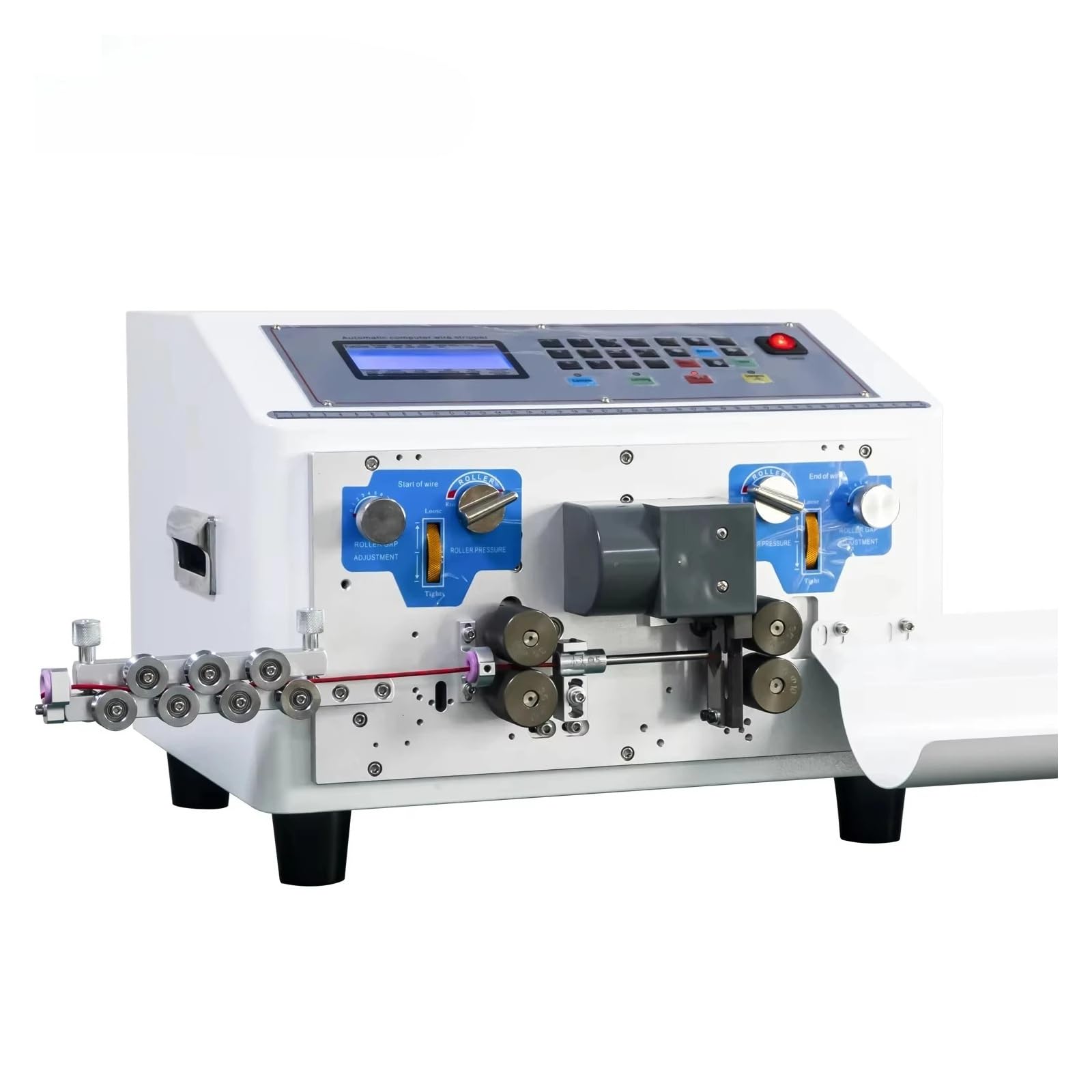 Joxlover One Color Wire Stripper, Stripping Machine For 2 Wires Strip And Cut Together Automatic Electric Wire Cutting