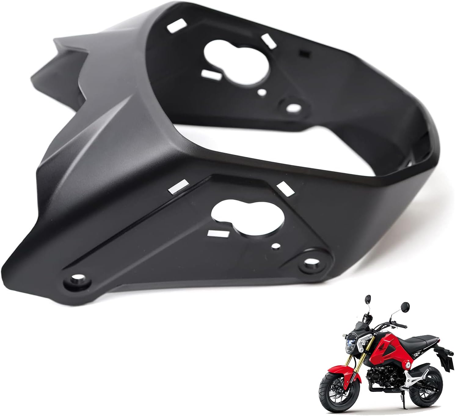 Mokuo Motorcycle Black Headlight Cover Fit For Honda Grom Msx125 SF 2013-2016 Fairings Kit Parts Head Light Cover Black