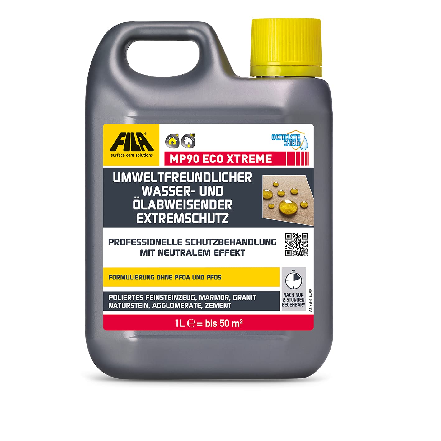FILA Surface Care Solutions, MP90 ECO XTREME, Wasser- und Ölabweisender Schutz, Das Nonplusultra Der FILA-Technologie, 1L