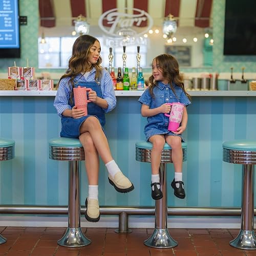 Vista 7 de HydroJug Botella de agua aislada de 20 onzas para niños con popote abatible y asa, a prueba de fugas y duradera, perfecta para la escuela, deportes