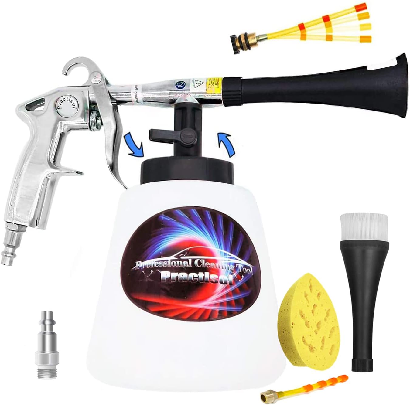 Car Interior Cleaner Auto Detail Tools Car Detailing Kit(Needs Air Compressor) High Pressure Car Cleaning Gun Car Cleaning Kit for Vehicle Upholstery Carpet Seat