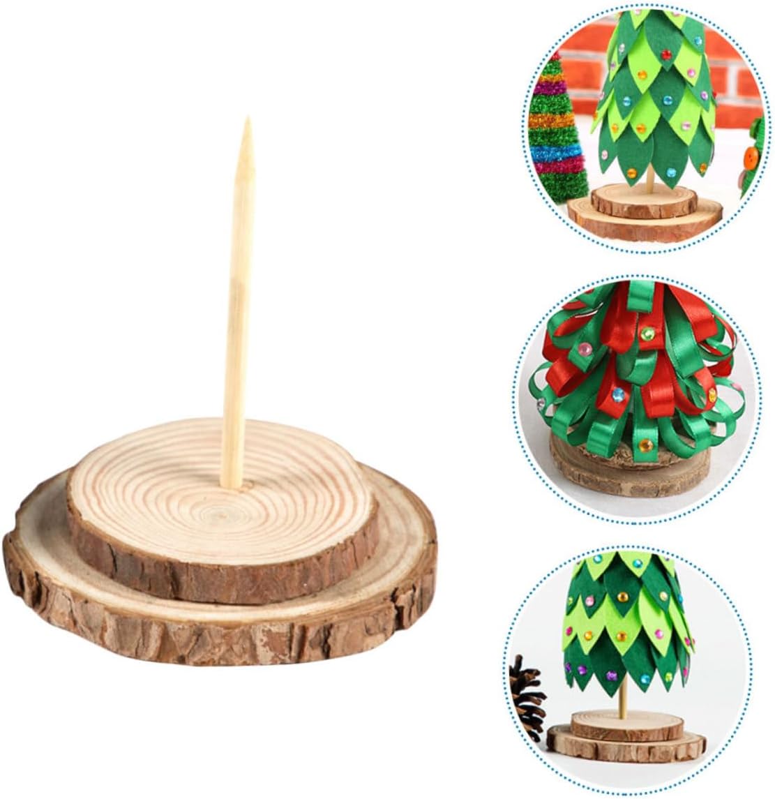 5Pcs Wooden Christmas Tree Stand Base Diameter Solid Support for Artificial Christmas Trees Ensures Stability and Easy Assembly for Holiday Decor