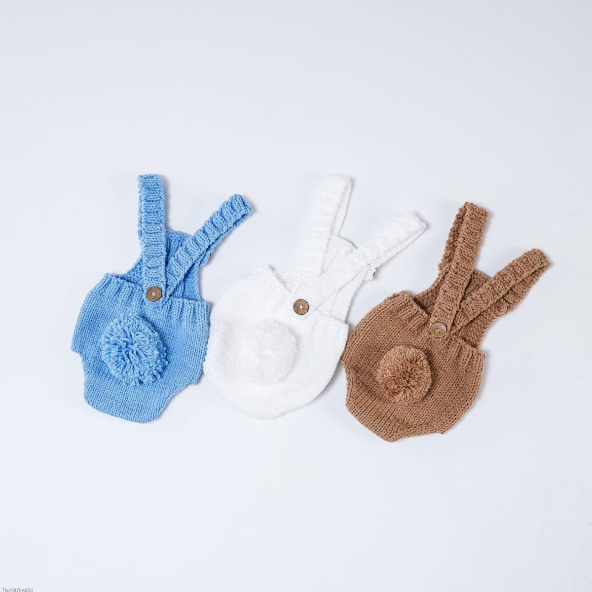 イースター 新生児 赤ちゃん 写真撮影 小道具 衣装、男の子 女の子 写真撮影 衣装 かぎ針編み ニット かわいい ロンパース 写真