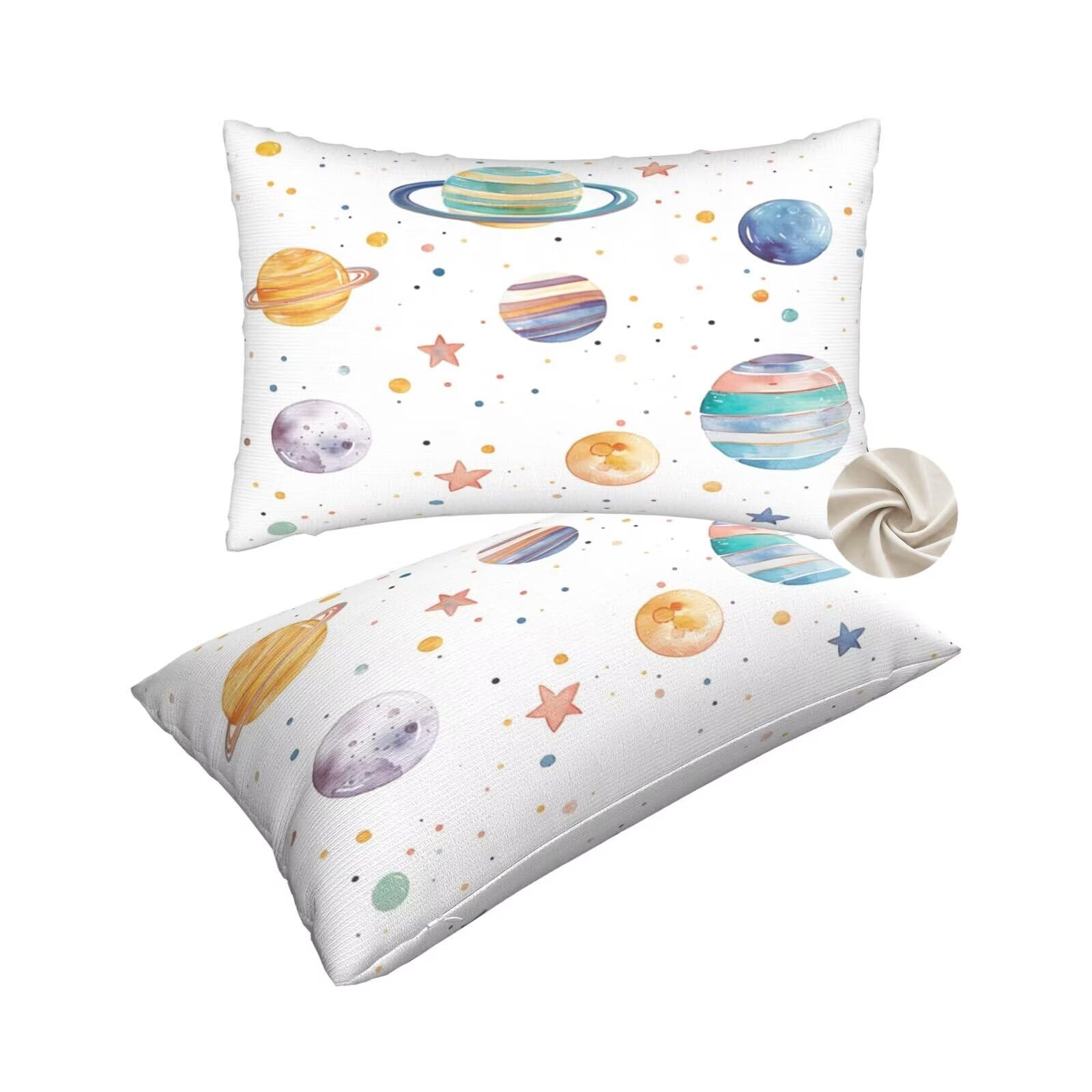Taies d'oreillers 60x90 cm lot de 2 housse douce et finitions soignées pour lit