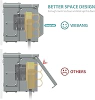 Vista 6 de WEBANG Caja de toma de corriente de 30 amperios para RV, cerrada, resistente a la intemperie, 125 voltios, NEMA TT-30R, panel de receptáculo