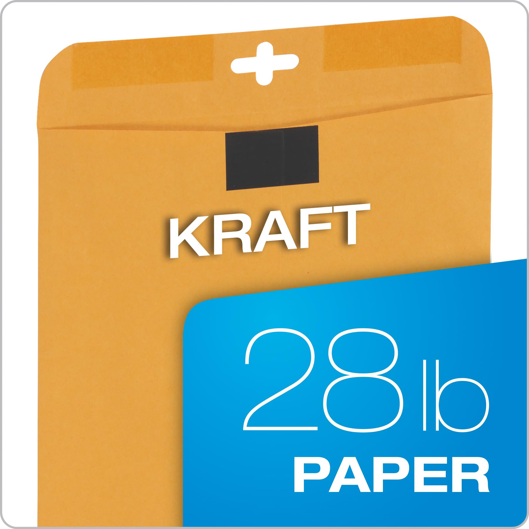 Quality Park Postage Saving clear-clasp buste, 25,4 x 33 cm, Kraft, 100 count (43768)