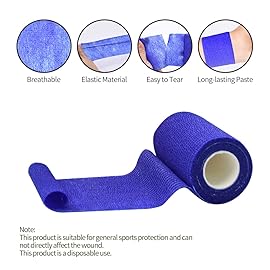 12pcs Self Adhesive Bandage Wraps, 3in 5 Yards, Multicolor