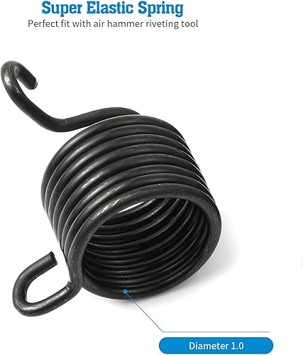 Miniatura 3 de Anndason Kit de herramientas de martillo de remache neumático de alisado de alta resistencia de 7 piezas