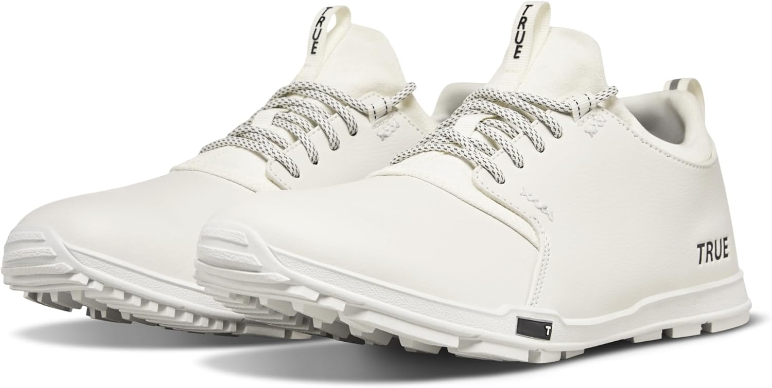 TRUE Linkswear Men's Original 1.2 Waterproof Golf Shoes – Premium Leather, All-Weather Performance