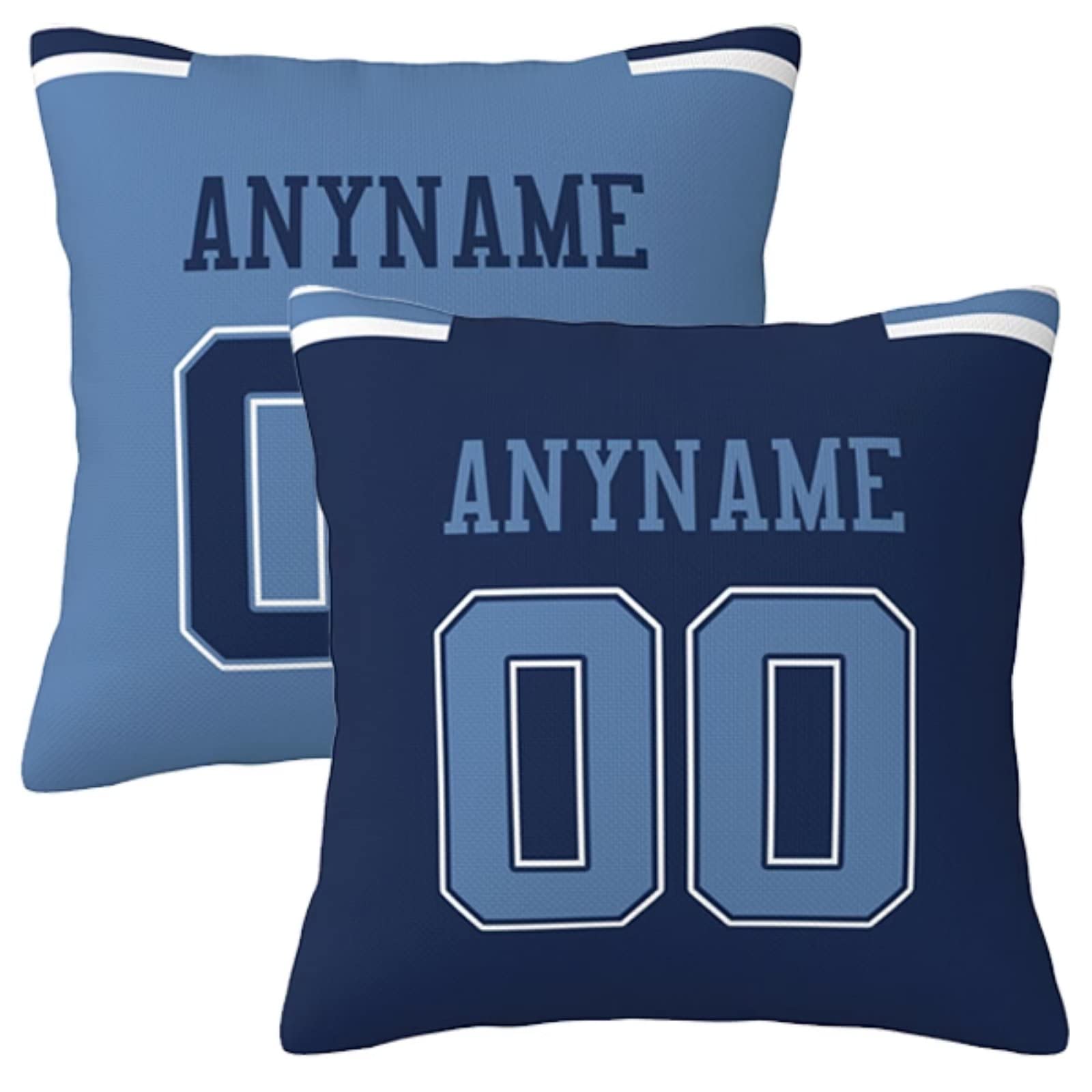 Slaccvd Custom City Throw Basketball Pillow Cases(2Packs) Personalized Design Any Name and Number 18