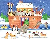 Caspari Christmas Pop-Up Advent Calendar, Santa's Ark