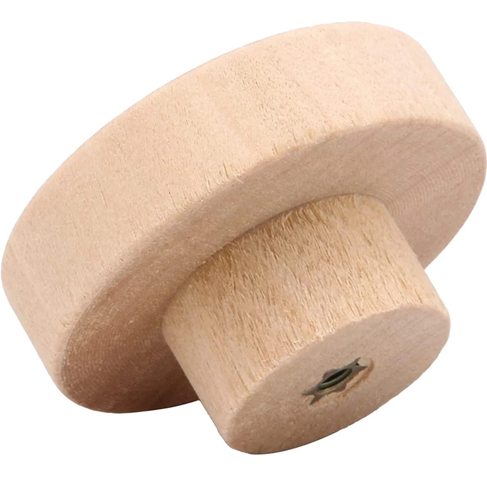 Bryske 20PCS Natural Wood Cabinet Knobs Round Drawer Pulls for Cupboard Wardrobe Door