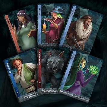 Bezier Games Ultimate Werewolf | Villagers vs Werewolves Hidden Role Mystery for Large Groups | Social Deduction with Bluffing and Moderator-Led Play | Ages 13+ | 3-24 Players | 30-90 Min