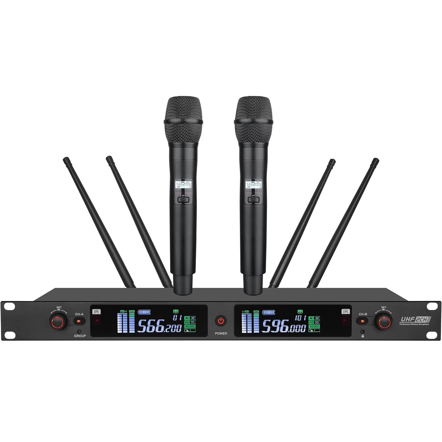 Amazon.com: Bolymic SKM 9000 Wireless Microphone Dual Handheld