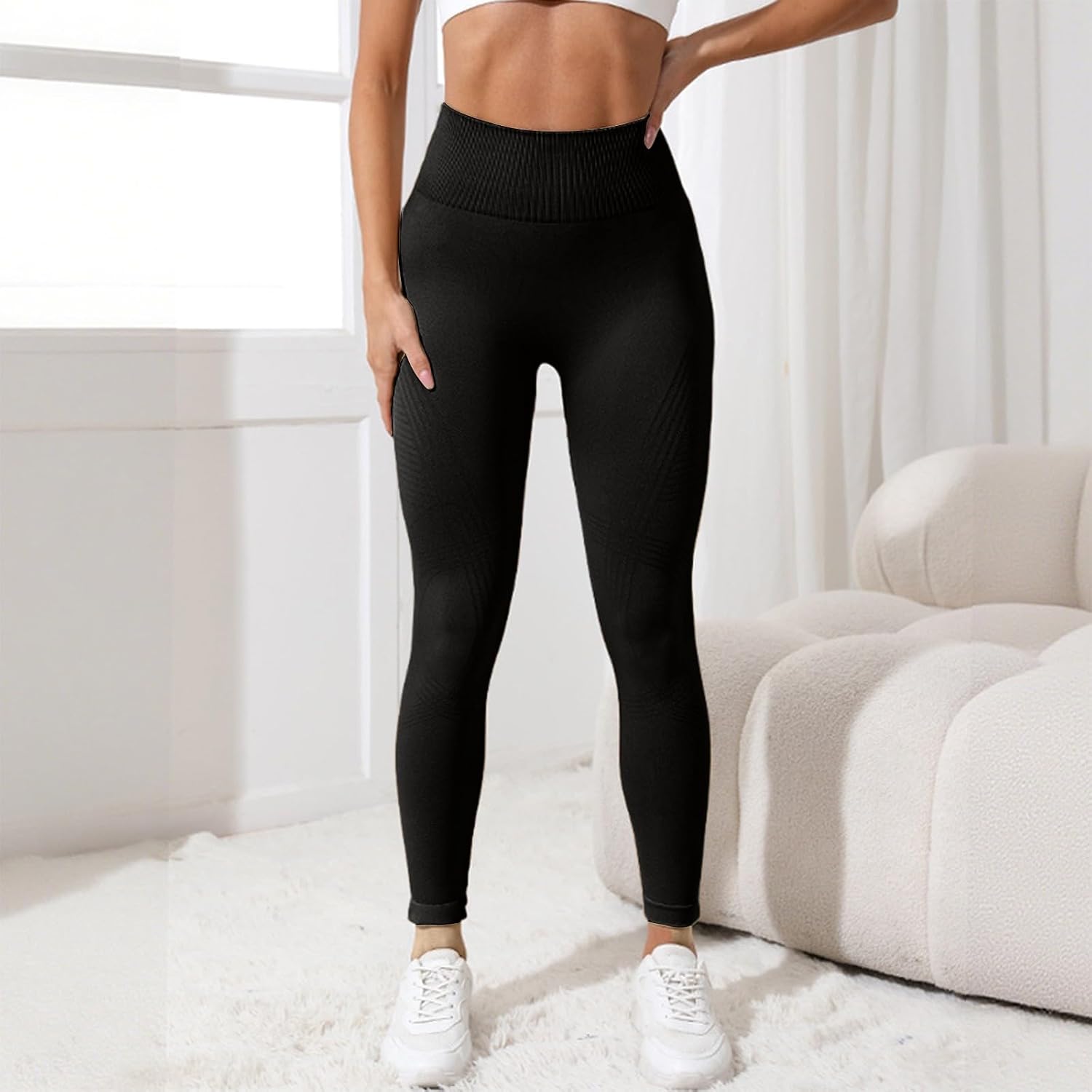 3D Anti Cellulite Metabolic Booster Compression Leggings Women | High Waist Butt Lifting Slimming Gym Workout Legging thumbnail