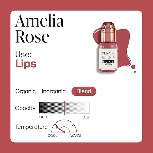 Miniatura 9 de Perma Blend - Kit de tatuaje de labios rosa - Suministros de rubor labial para mejorar el color de los labios - Kit de maquillaje y tinta de