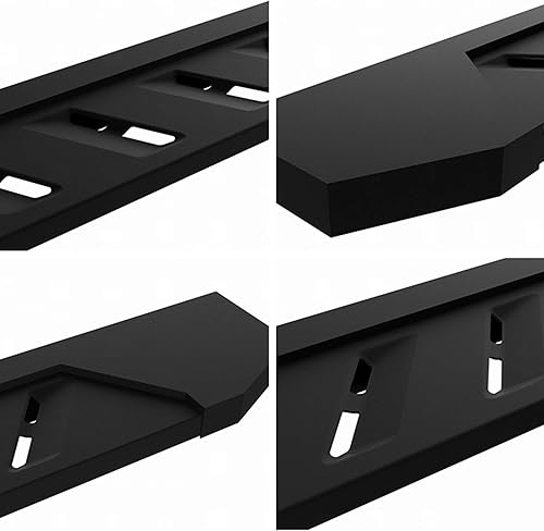 Miniatura 4 de Ziruiautopart Compatible con Dodge Ram 1500 2019-2022 New Body Crew Cab 7 pulgadas textura negro resistente Nerf Bar estribo lateral no es