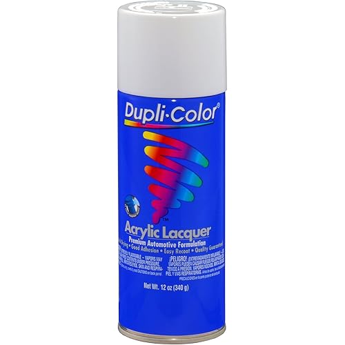 Dupli-Color (DAL1675-6 PK Gloss White Premium Lacquer - 12 oz. Aerosol, (Case of 6)