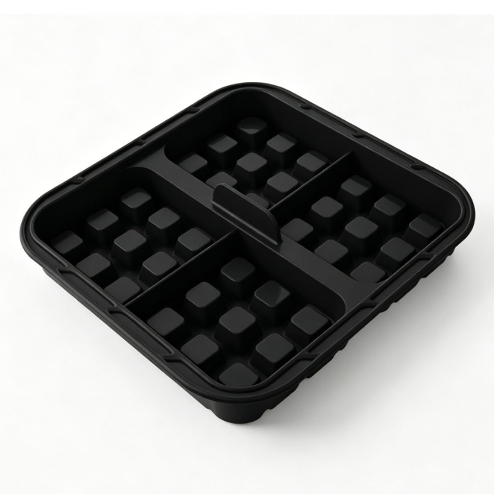 Ejoyous Stampo per Waffle in Silicone a 2 cavità Stampo da Forno Riutilizzabile Antiaderente Design Pieghevole 8,07 X 8,07 X 1,42 Pollici per Forno e Friggitrice Senza Olio Panettieri Domestici