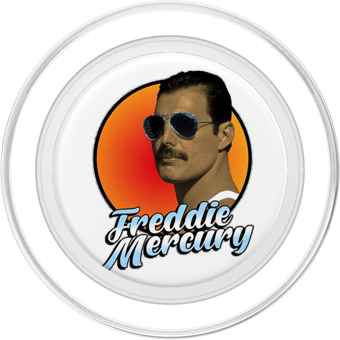 Freddie Mercury Glasses Photo PopSockets MagSafe PopGrip for iPhone