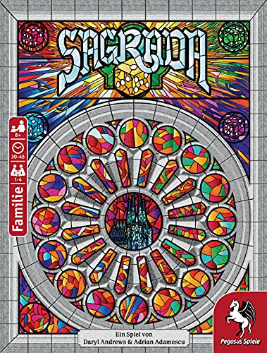 Juego Sagrada en alemán que resuelve el aburrimiento con dados de colores