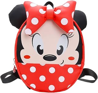 FISAPBXC Minnie Backpack, Minnie Mouse Backpack, Kids Backpacks, Student School Bag, Travel Backpacks, Children Waterproof Backpack School Bags for Children in School or Travel(20 * 27 * 7cm)