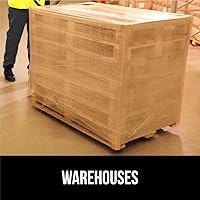 Vista 8 de GORILLA GRIP Film extensible 500% de plástico resistente, paquete de 2 rollos de envoltura retráctil de 1200 pies de 17 pulgadas, resistente a