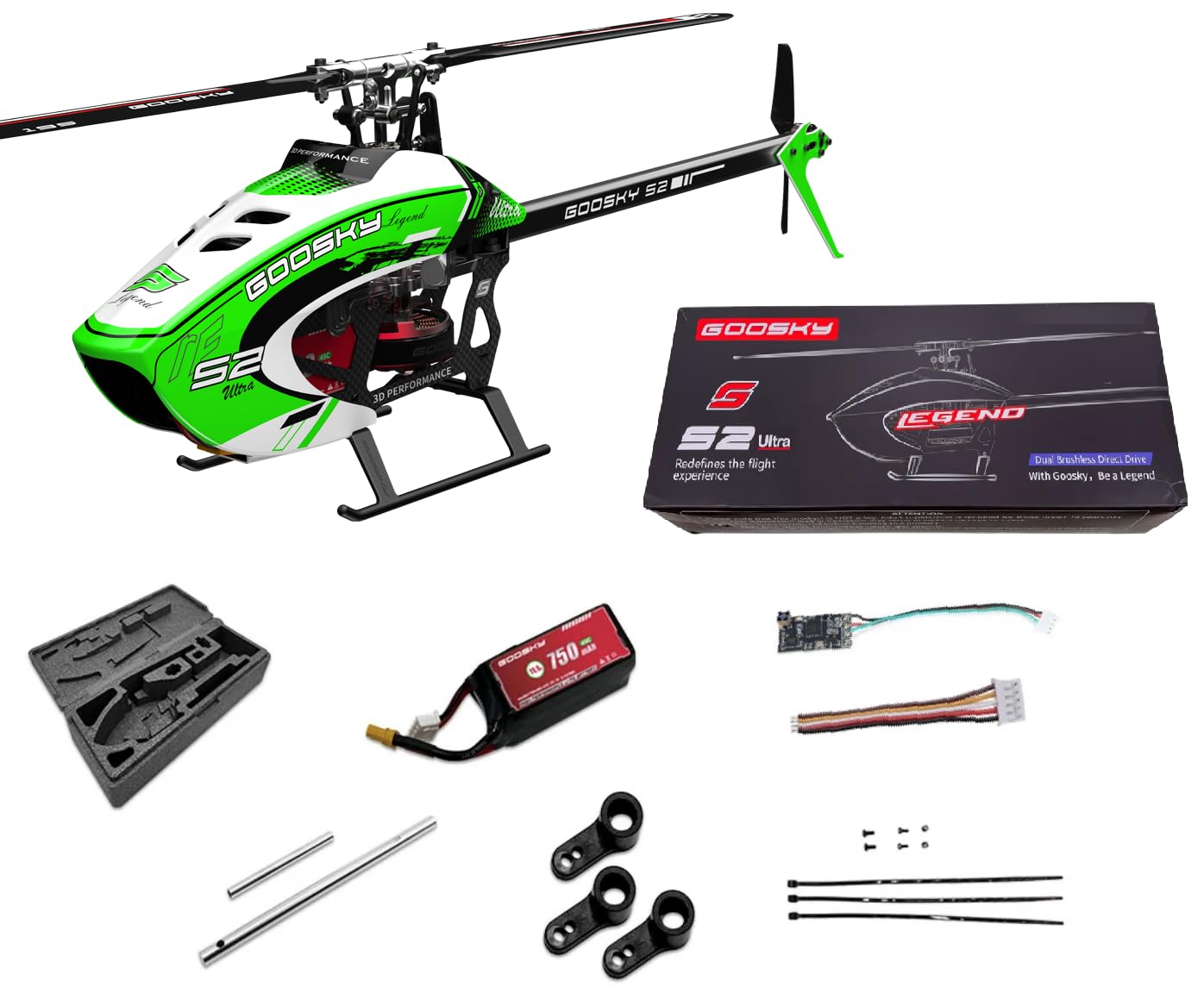 Amazon.com: Goosky Legend S2 Ultra 200 Size Electric RC Helicopter