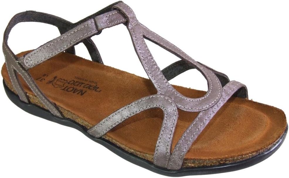 NAOT Footwear Women’s Dorith Sandal with Cork Footbed and Arch Support Footbed - Adjustable Sandal With Backstrap - Comfort and Support – Lightweight and Perfect for Travel - Narrow to Medium Fit