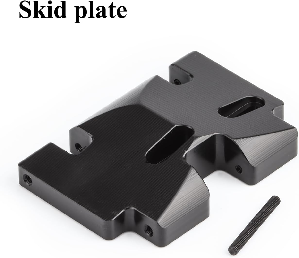 RC Performance Carbon LCG Chassis Kit with Brace Rock Sliders Delrin Skid Plate for 1/10 RC Crawler Comp Rigs SCX10 Capra