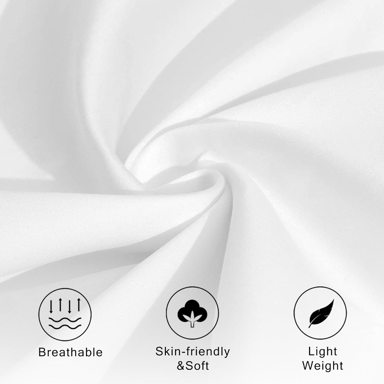 Snowflake Pillow Cases Standard Size Set of 2 - Soft Breathable Microfiber Pillowcases with Envelope Closure, Xmas Snowflakes Winter Holiday Patterned Pillow Covers, Christmas Decor