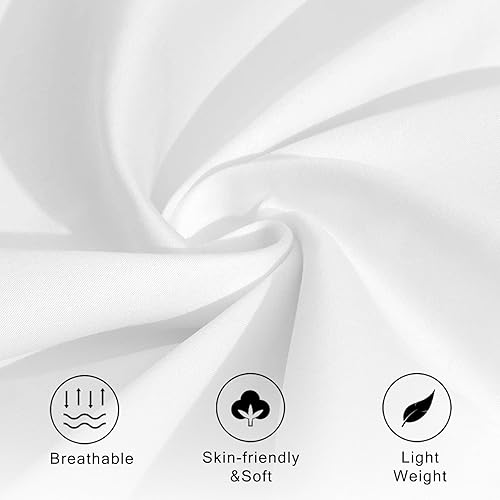 Miniatura 4 de Juego de 2 fundas de almohada retro de los años 70 de tamaño Queen, fundas de almohada de microfibra suave y transpirable con cierre de sobre,