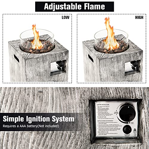 COSTWAY Outdoor Gas Patio Heater with Waterproof Cover - Image 2