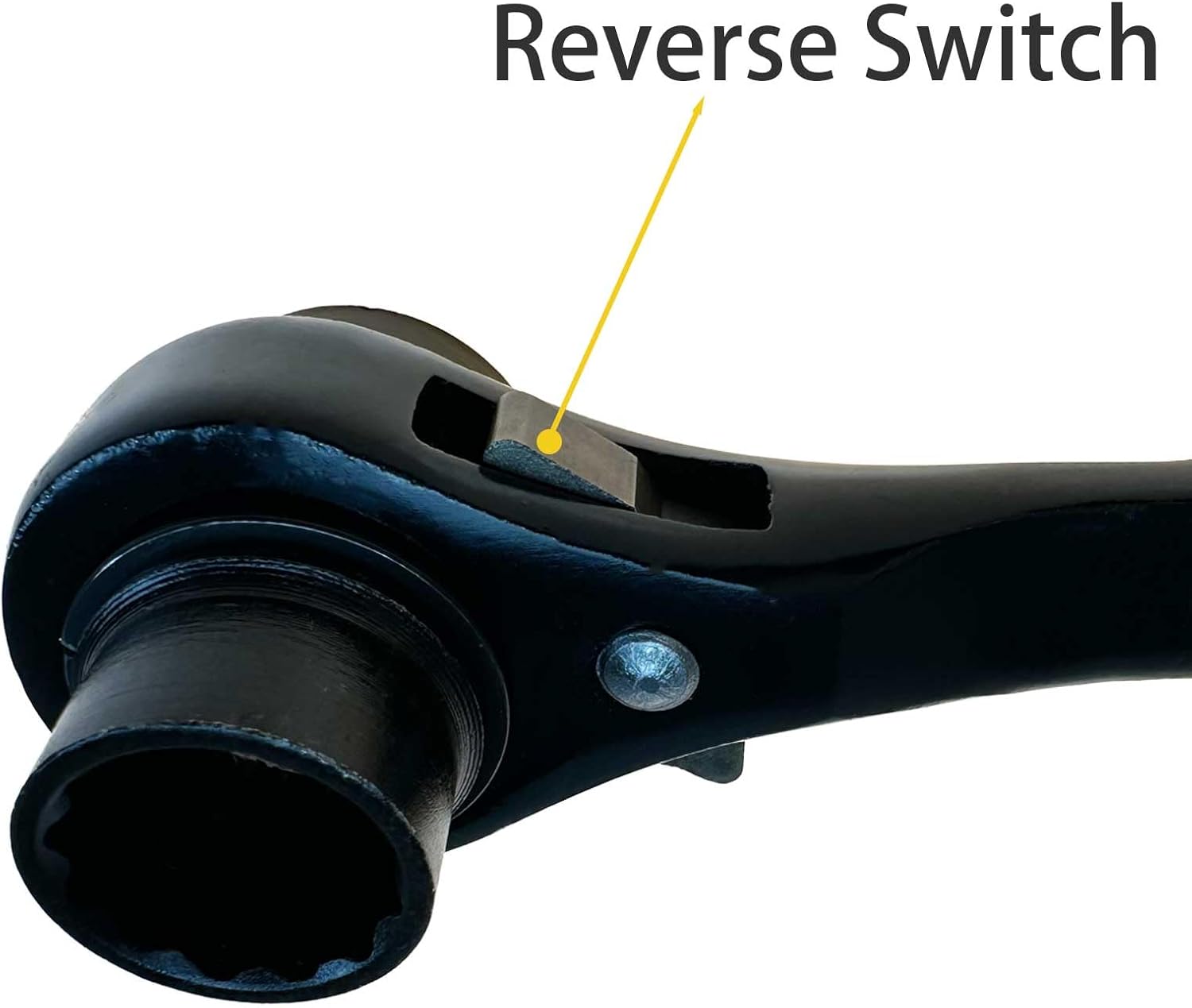 Multi-Function Podger Ratchet Spanner 2PCS, 24mm & 30mm 6-Point Double Socket, Carbon Steel Black Oxide, with Quick Reverse for Scaffolding & Repair (2, 24x30mm)