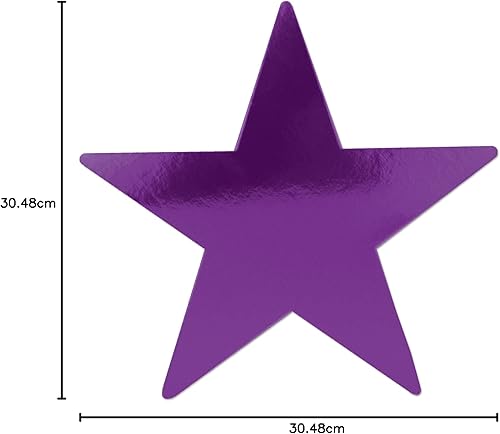 Vista 36 de Beistle 72-Pack Foil Gold Star Cutouts, Awards Night Party Decorations for Festive Celebrations, Starry Theme Decor for Wall & Table, 5