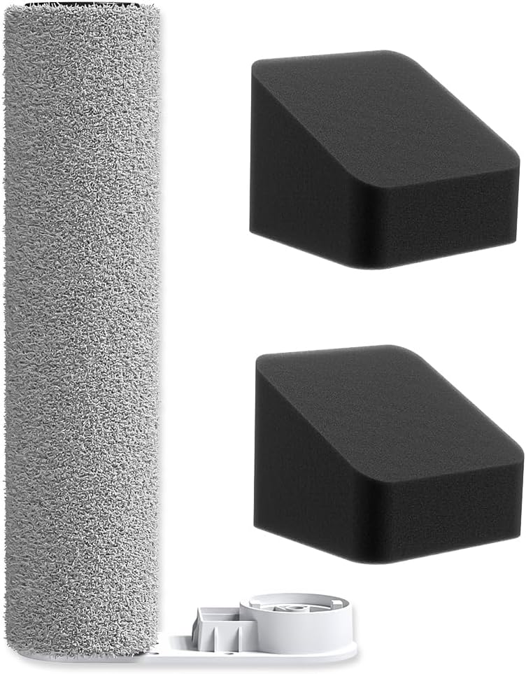 JONR - Accessory Set for ED12, 1 Replaceable Roller Brush and 2 Sponge Filters