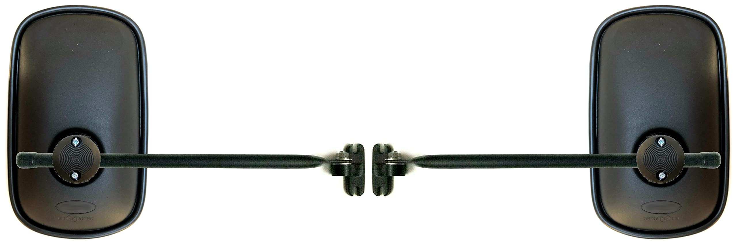 2 specchietti retrovisori esterni 263 x 160 R1200 E20 ø10-24 e supporto per specchio per camion, escavatori, macchine edili, trattori