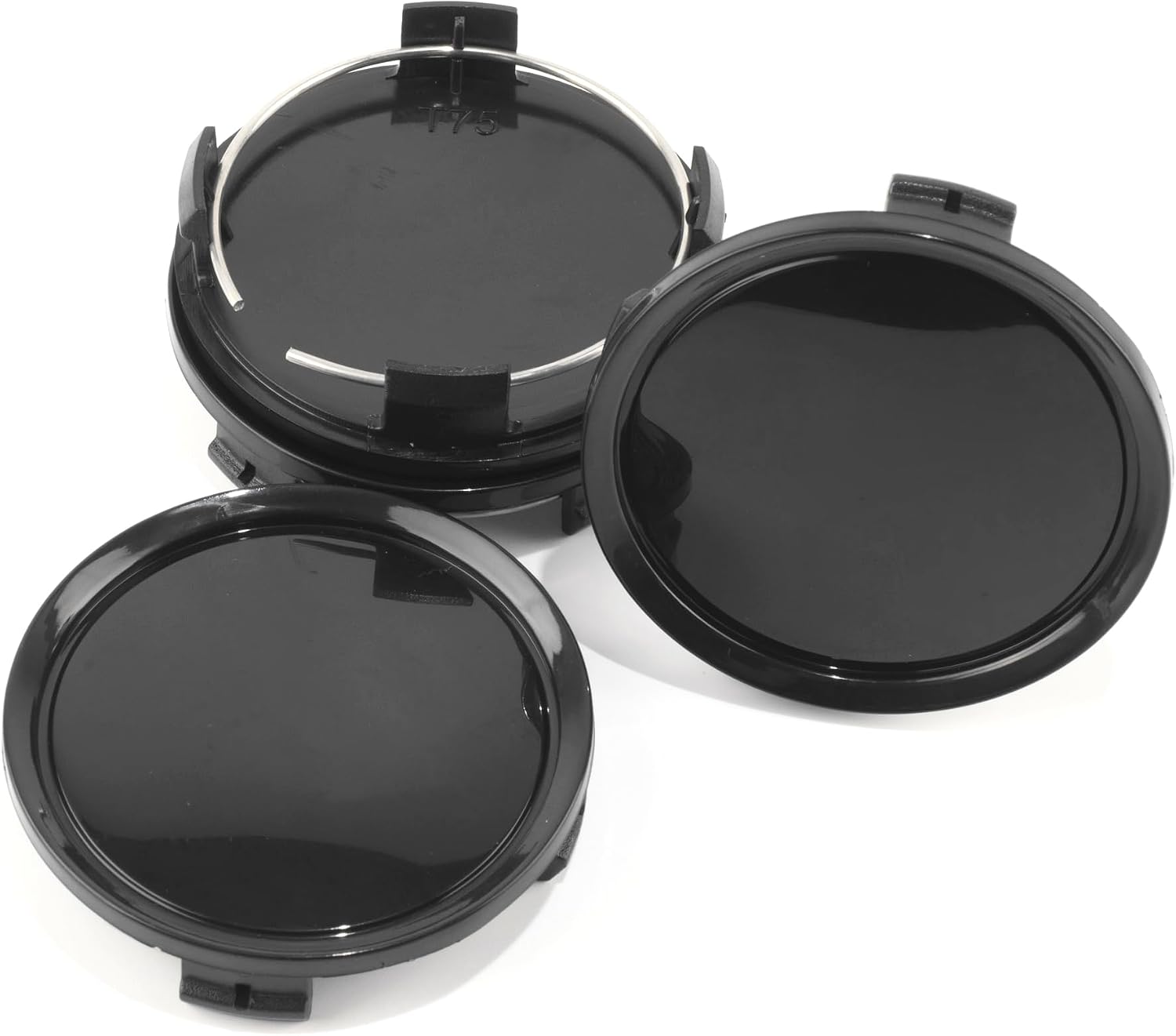 4Pcs 74mm(2.91in) Wheel Center Caps Wheel Rims Replacement A1714000125 Black Hub Caps, Compatible with B, C, CL, CLA, E, S, G, GLA CLaas Rim Caps