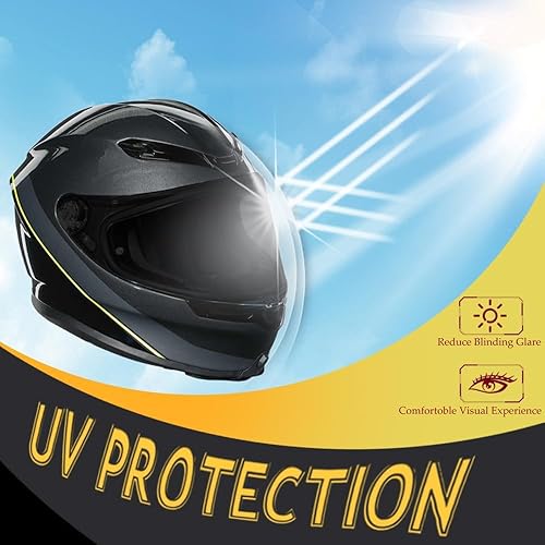 Miniatura 4 de BSTOP K6 Shield Visor para AGV K6 K6S protector facial con protección UV parabrisas casco moto accesorios (uso día plateado solamente) Película