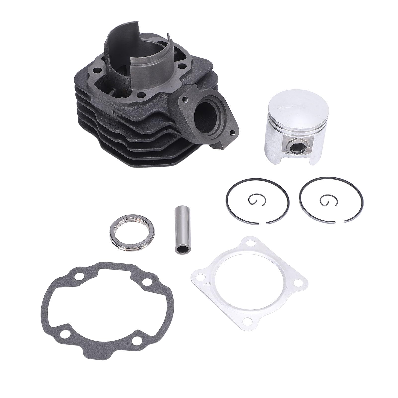 Kit Cilindro Big Bore 70 Pistoni Ad Alte Prestazioni Fasce Elastiche Clip Set di Teste per Motori Verticali Raffreddati Ad Aria Trekker TKR Riders Metallo