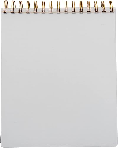 Miniatura 2 de russell+hazel Cuaderno de notas en espiral, suministros de oficina, borde de carbón, 7.5 x 9 pulgadas, 196 páginas rayadas