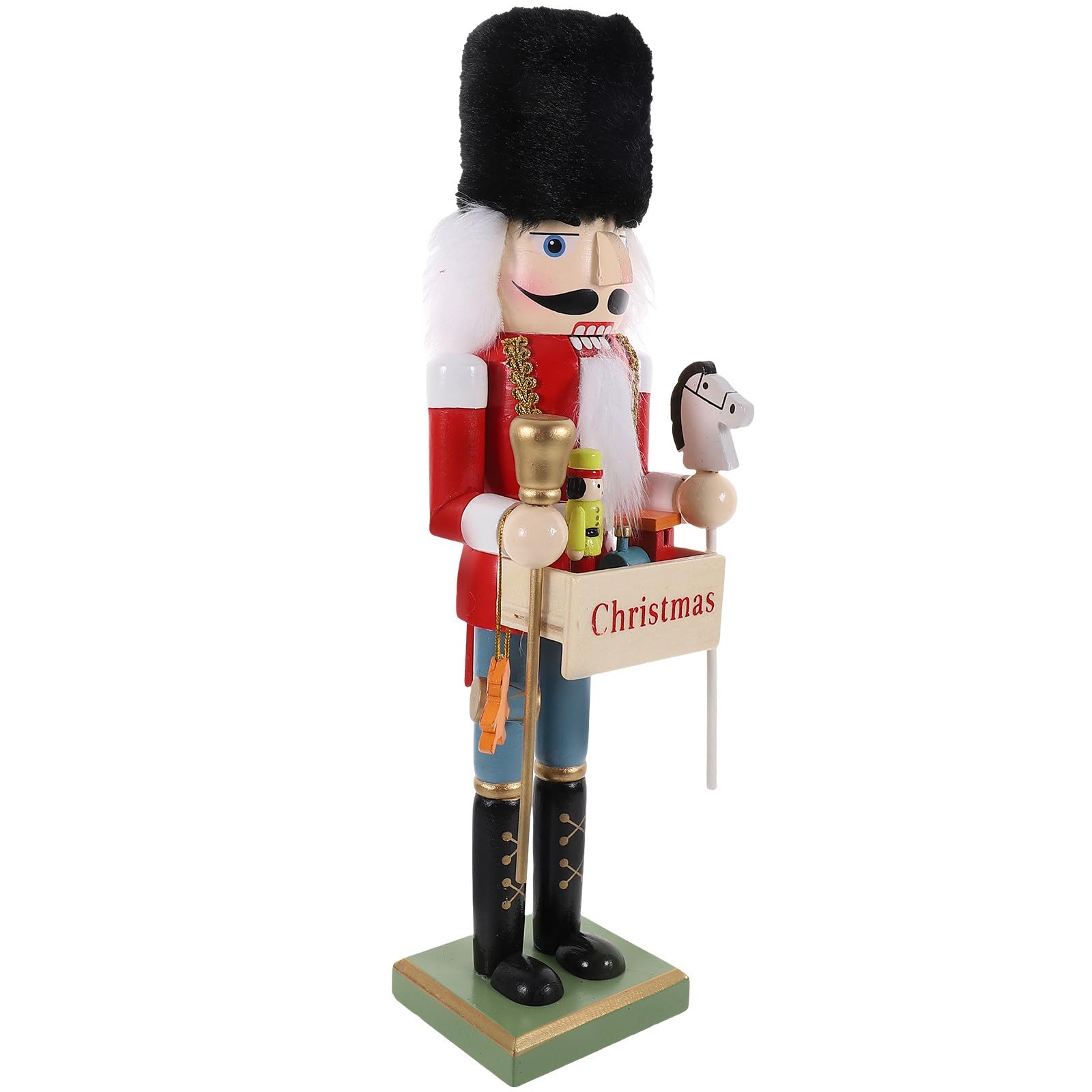 Casse-Noisette pour Noël en peluche robuste, décoration créative et accessoire photo