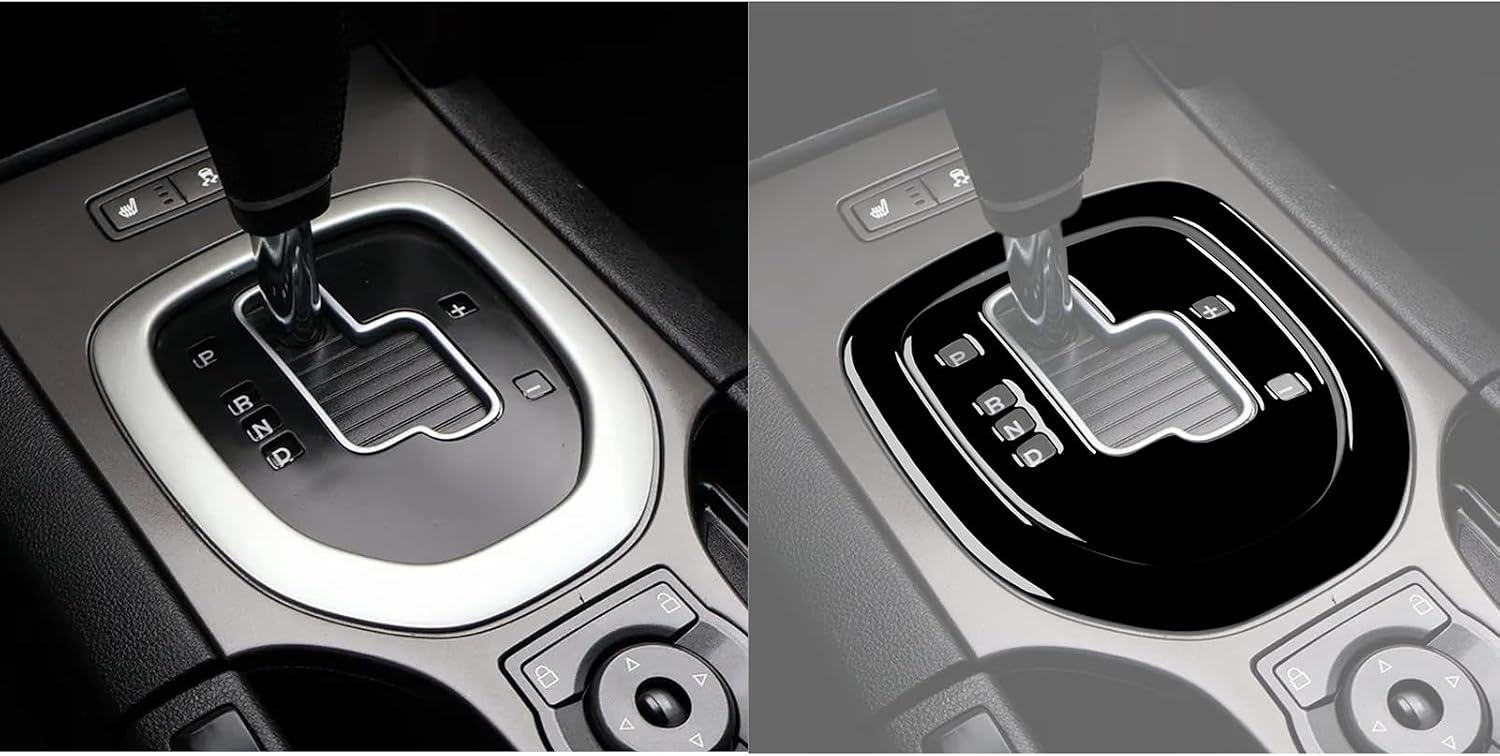 Soft Glossy Piano Black Auto Garnish Gear Shift Panel Automatic Transmission Box Cover Interior Self Adhesive Trim Sticker Compatible with Pontiac G8 2008 2009/Holden Commodore 2006-2012 2pcs