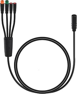 1T4 Harness Cable for BAFANG Mid Drive Motor BBS02 BBSHD & Hub Motor G062 G063, 8Pin to 4 Connectors Waterproof Wire, Replacement Repair Cable for E-Bike Conversion Kit (39.6in) (3Pin Brake Version)