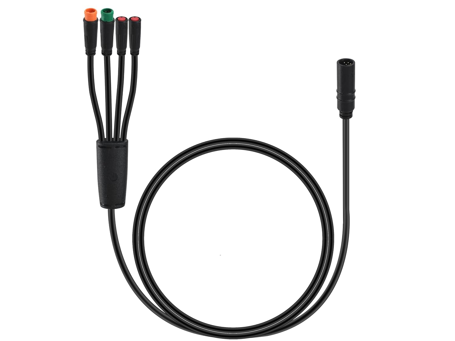 1T4 Harness Cable for BAFANG Mid Drive Motor BBS02 BBSHD & Hub Motor G062 G063, 8Pin to 4 Connectors Waterproof Wire, Replacement Repair Cable for E-Bike Conversion Kit (39.6in) (3Pin Brake Version)